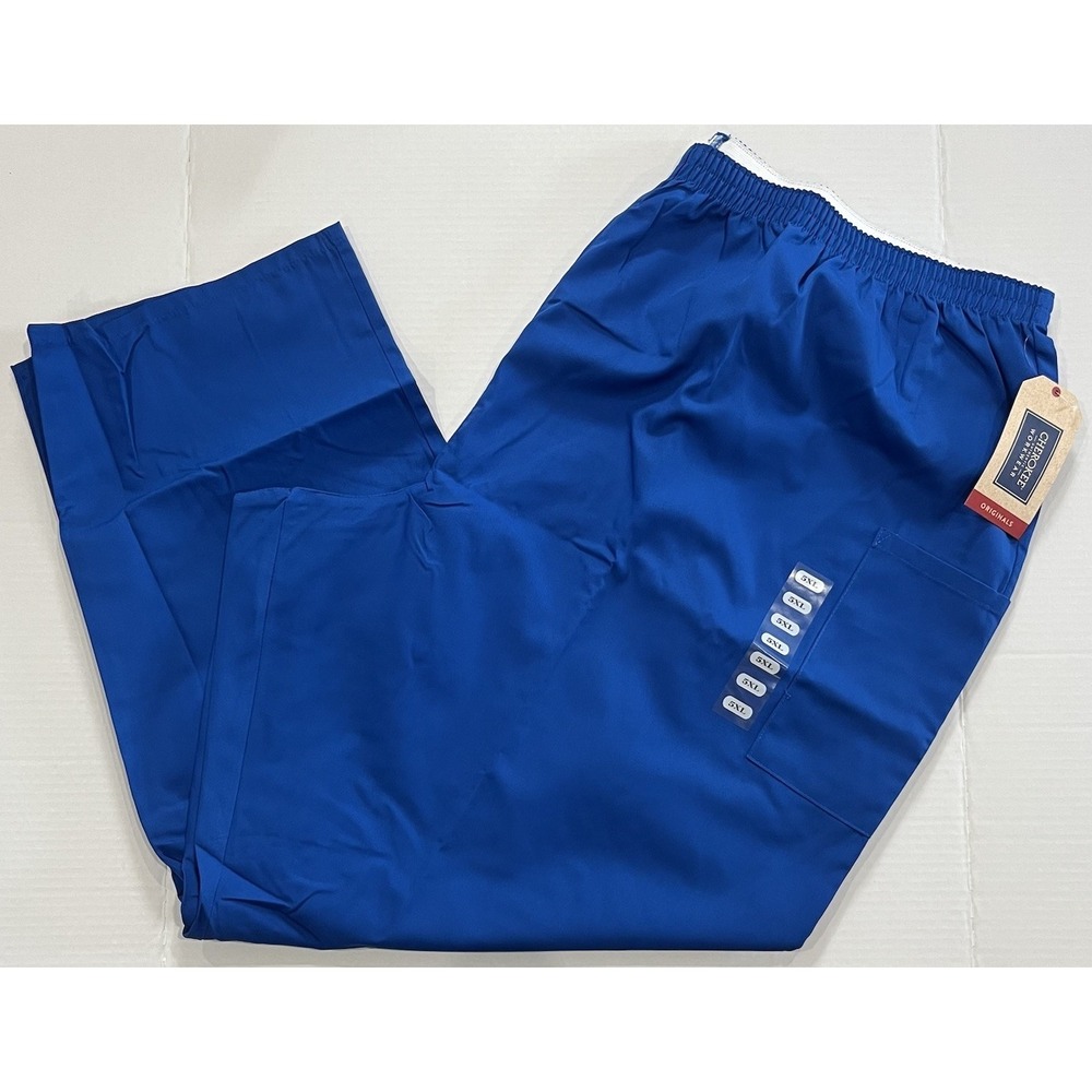 Cherokee Workwear Scrub Pants Royal Blue 5XL Men's/Women's Unisex Medical Nurse